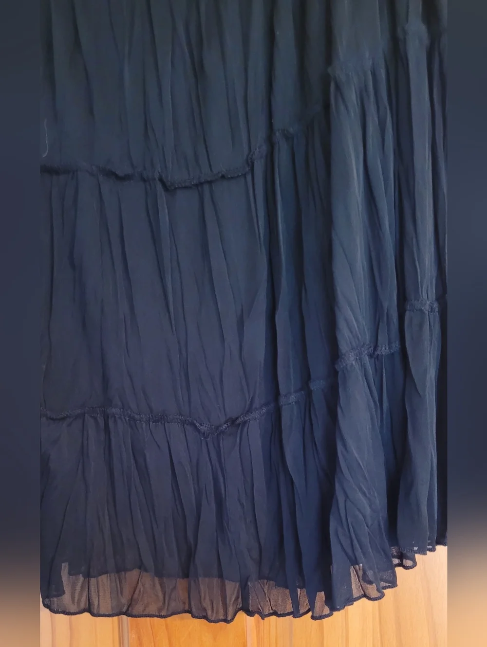 Womens Size XL IZ Byer Foldover Tiered Skirt - Picture 2 of 4